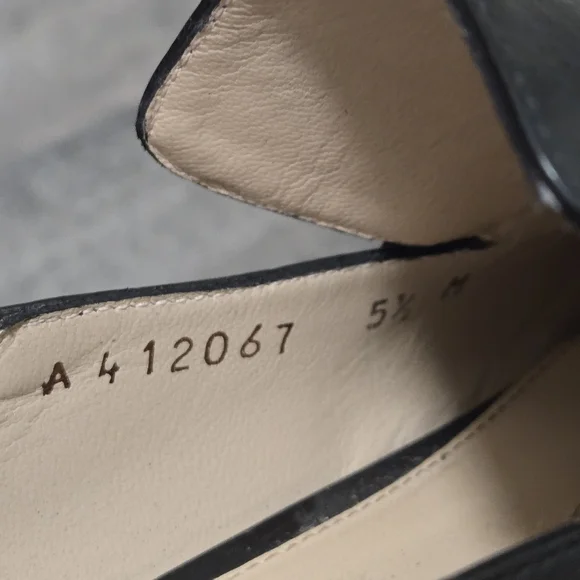 Stuart Weitzman Black Leather Crystal Embellished Mule Heels Slip-On Loafers 5.5 - Picture 8 of 15